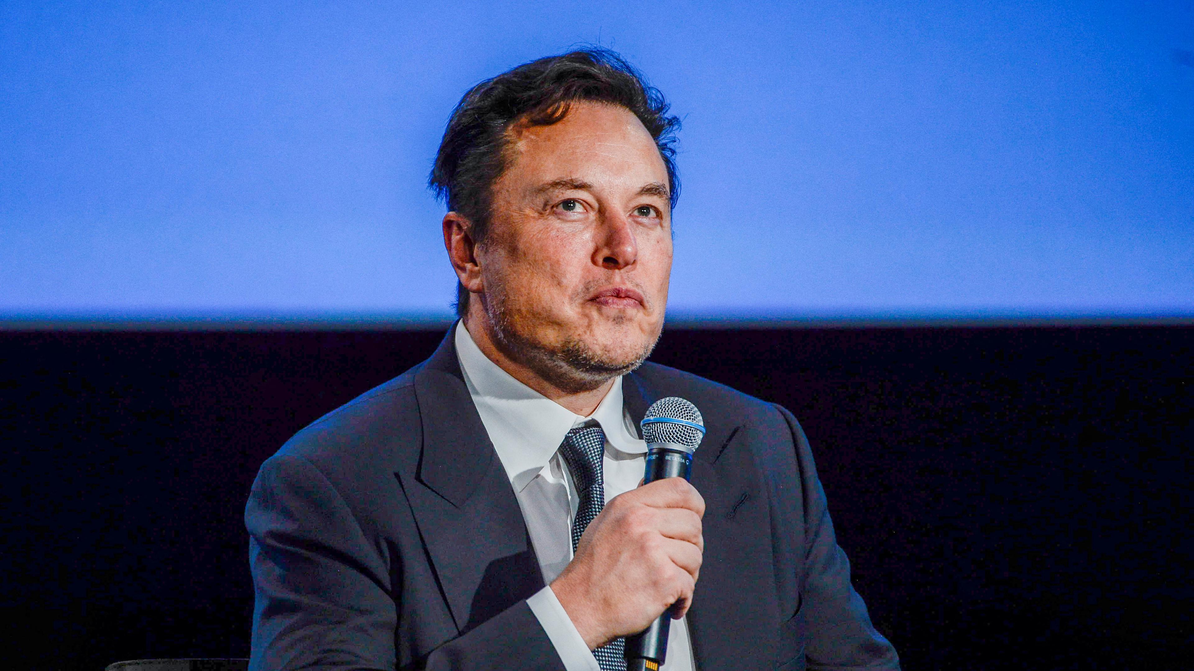 Tesla-Gründer Elon Musk bei einer Konferenz. Stavanger, Norwegen.