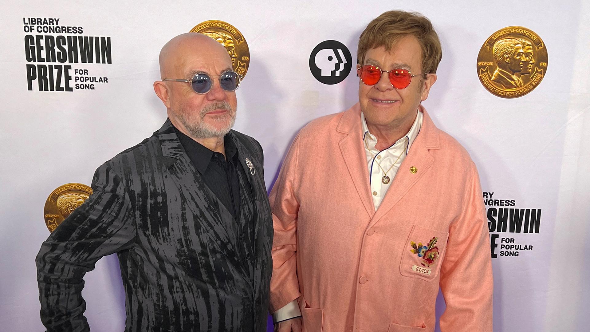 Bernie Taupin und Elton John. 