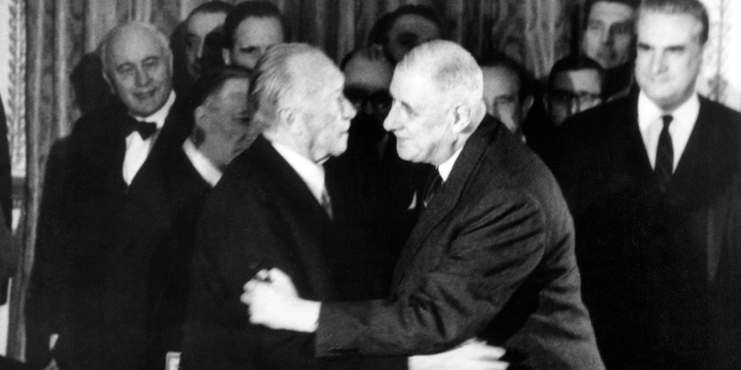 Konrad Adenauer und Charles de Gaulle