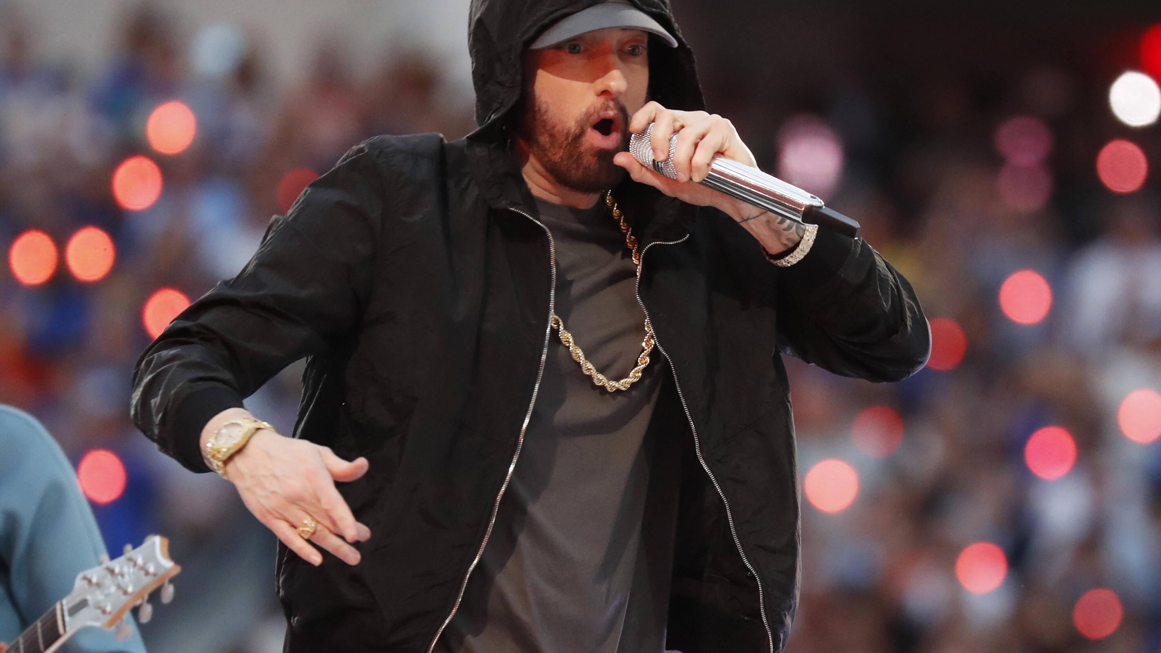 Eminem auf der Bühne