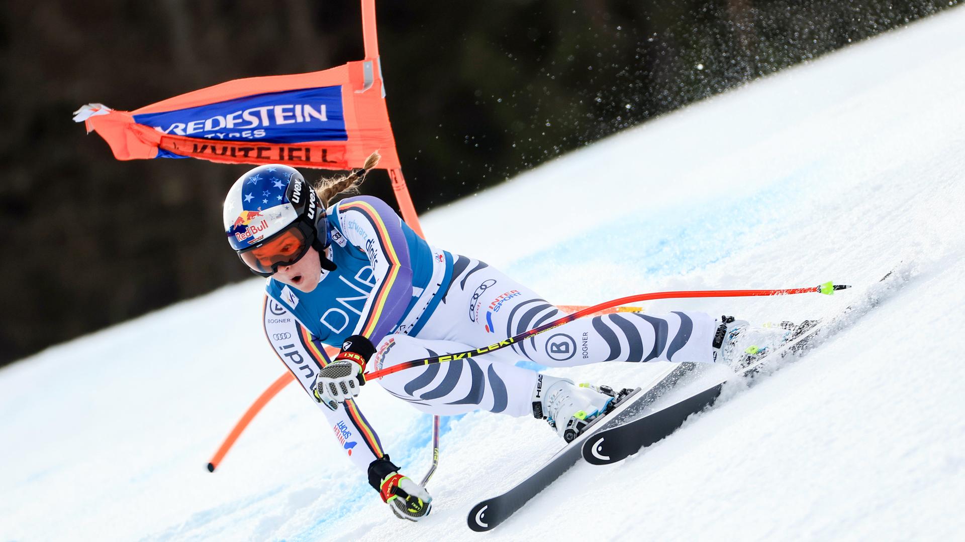 Emma Aicher (Deutschland) in Aktion. 