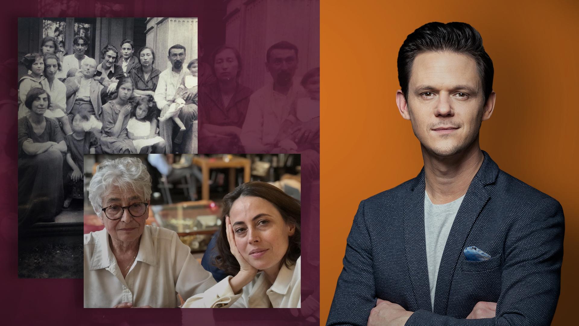 Alte und neue Familienfotos