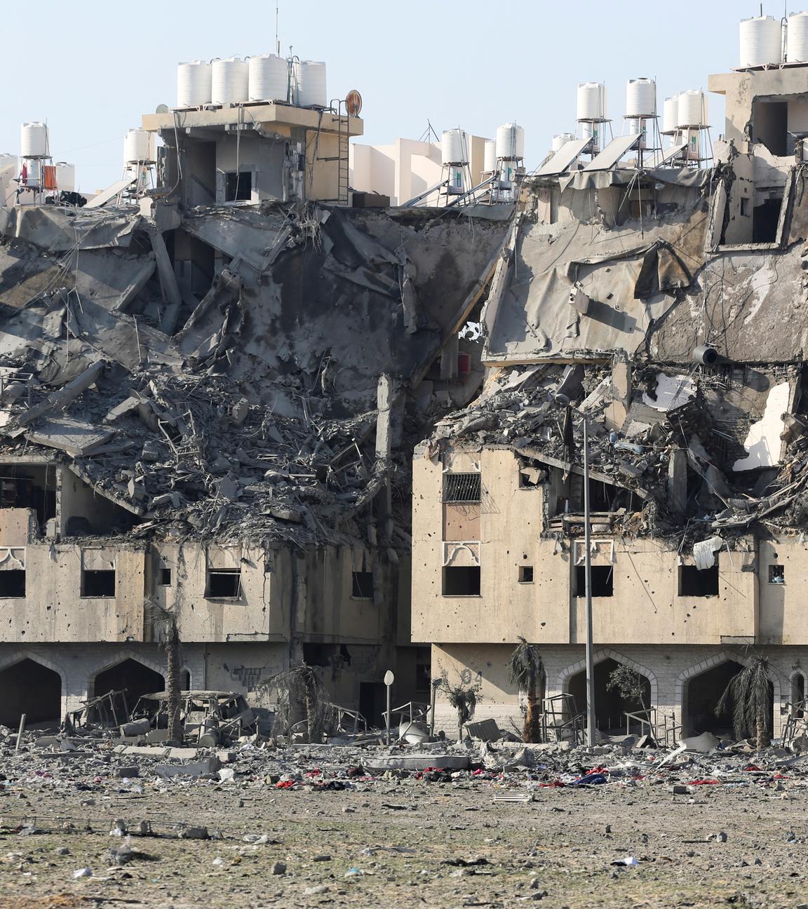 Zerstörte Häuser in Gaza