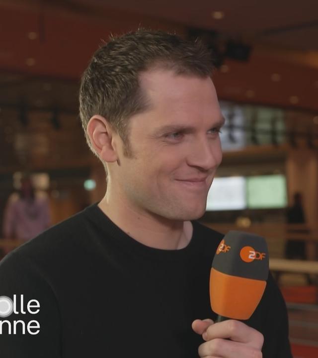 Enno Trebs mit ZDF-Mikro