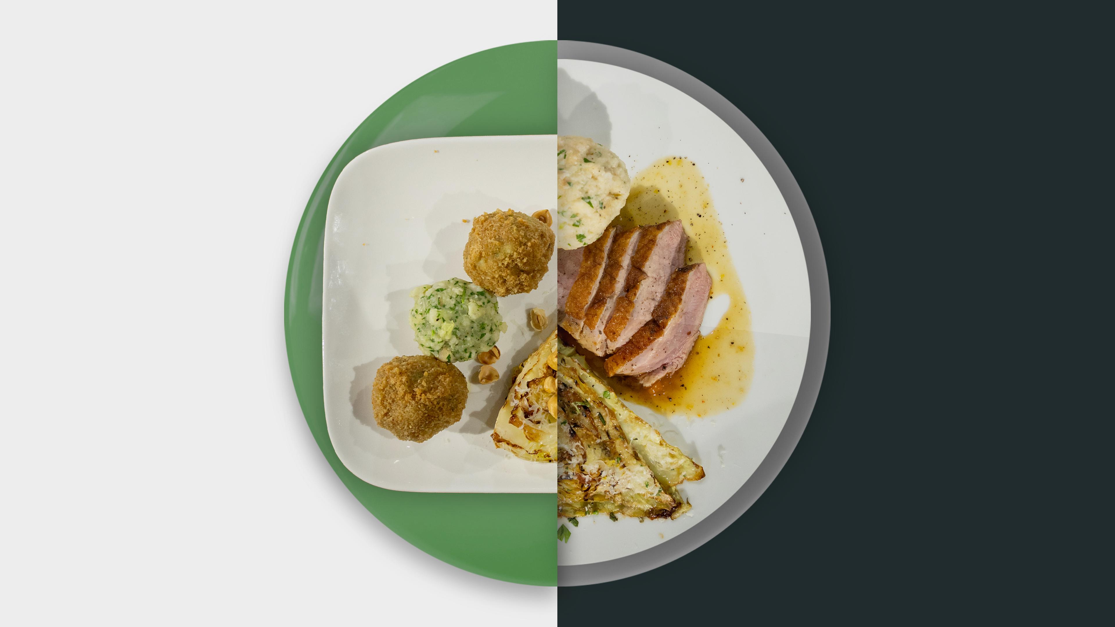 Entenbrust mit Semmelknödeln