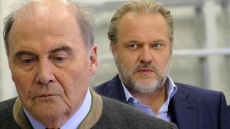Franz Gröninger (Lambert Hamel, li.) und Hauptkommissar Richard Voss (Jan-Gregor Kremp, re.).