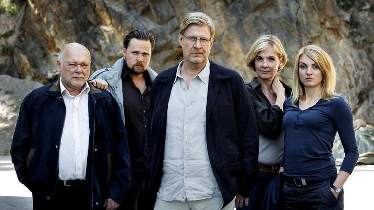  v. li. nach re. Torkel Höglund, Billy Rosén, Sebastian Bergman, Ursula Andersson, Vanja Lithner