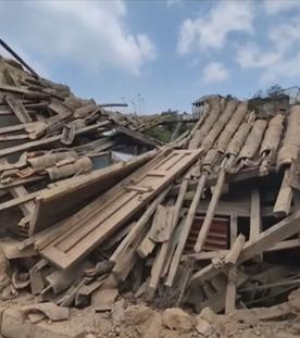 Zerstörungen nach Erdbeben zwischen Mexiko und Guatemala.