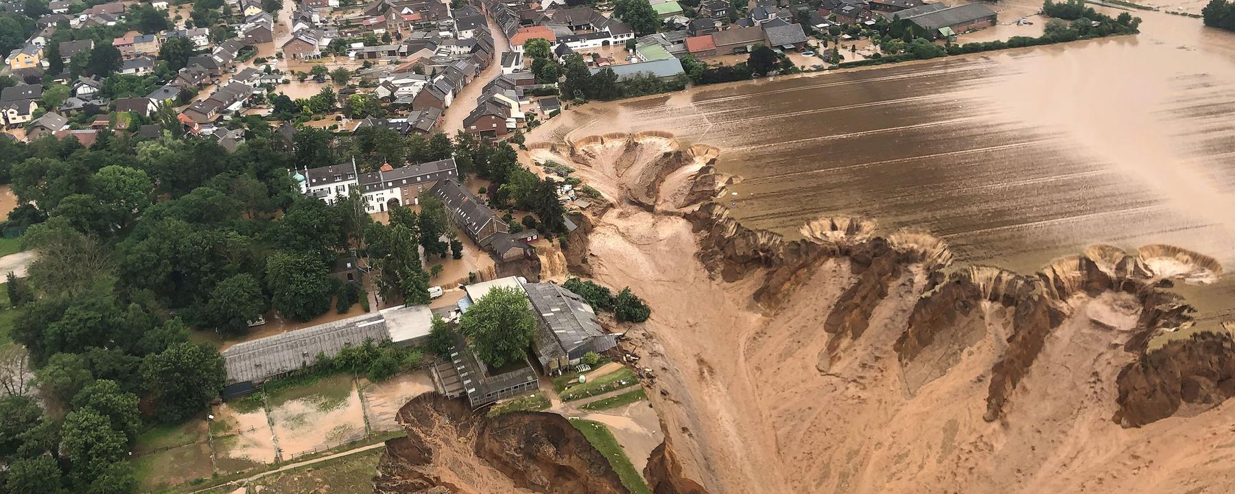 Überschwemmungen in Erftstadt-Blessem