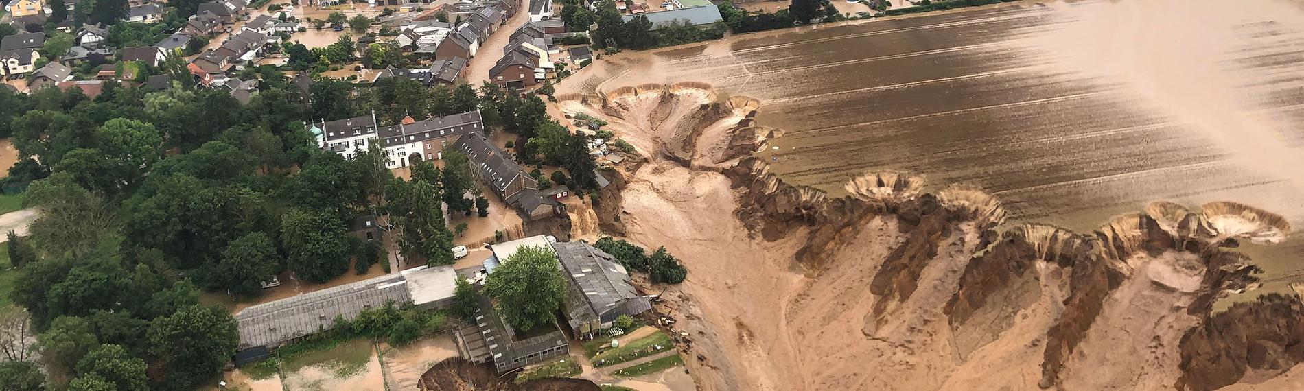 Überschwemmungen in Erftstadt-Blessem