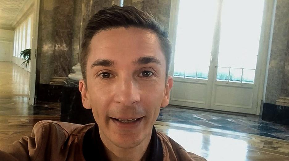 Eric beim Dreh "Hilfe, mein Schulbrot schimmelt!"