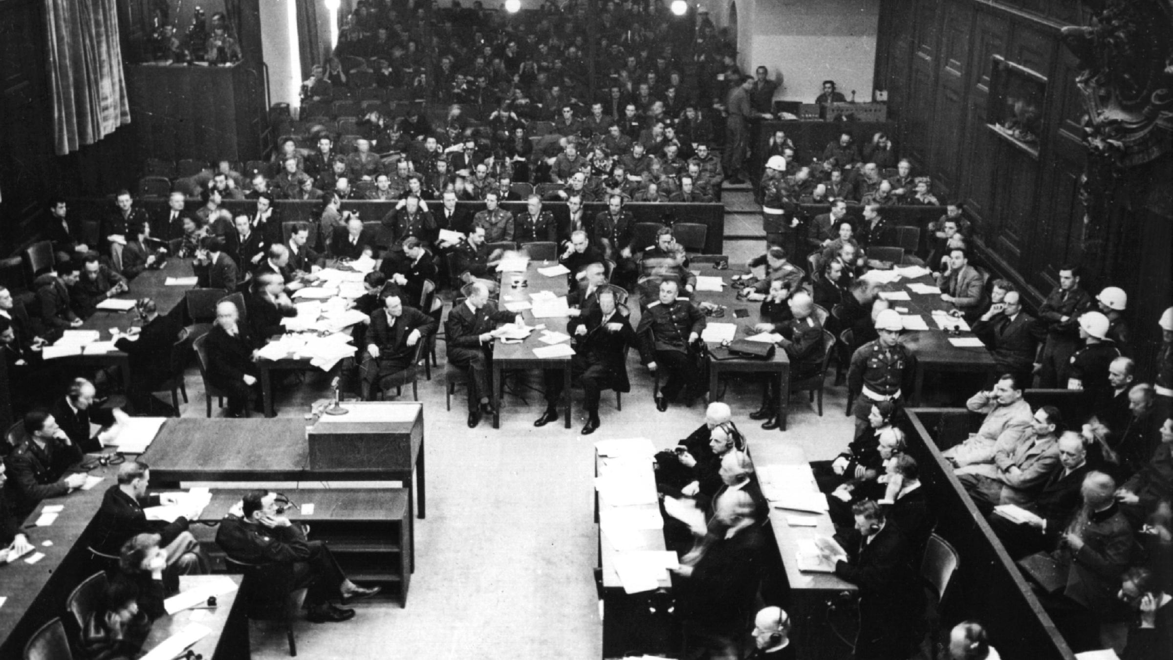 "Das Dritte Reich vor Gericht: Die Anklage": Eröffnung des Hauptkriegsverbrecherprozesses in Nürnberg 1945.