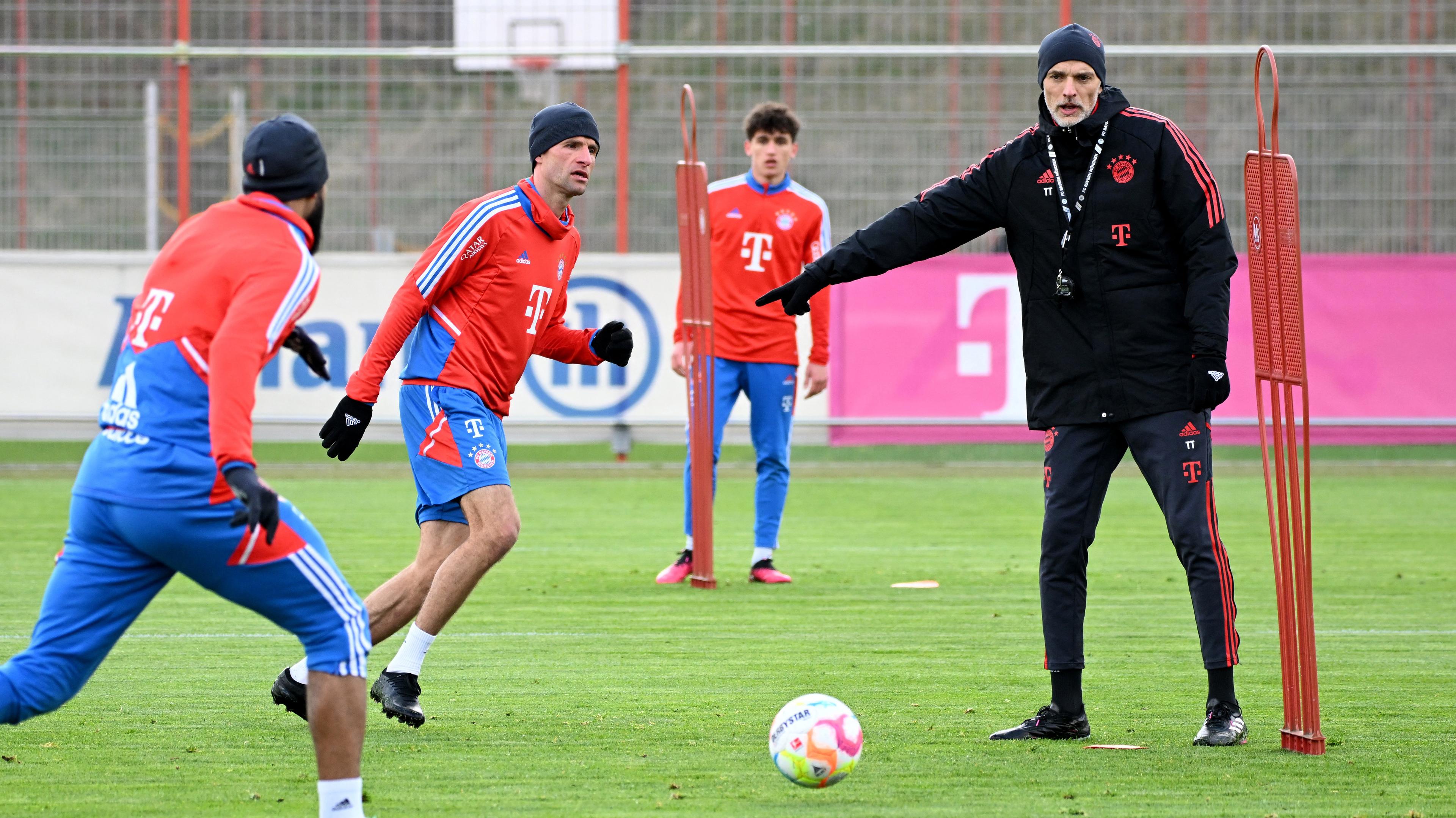 Erstes Bayern-Training mit Tuchel, aufgenommen am 28.03.2023 in München