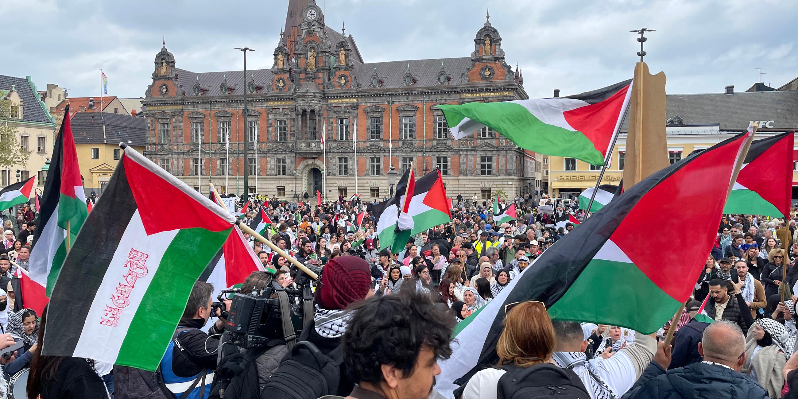 Proteste gegen Israel in Malmö