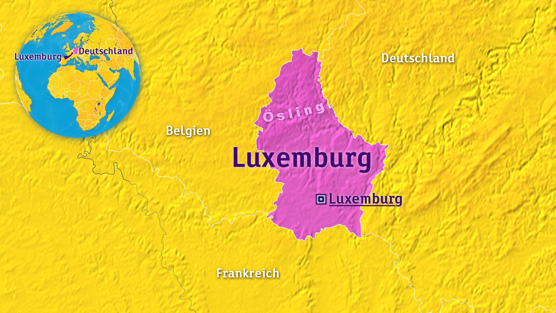 EU-Karte: Luxemburg