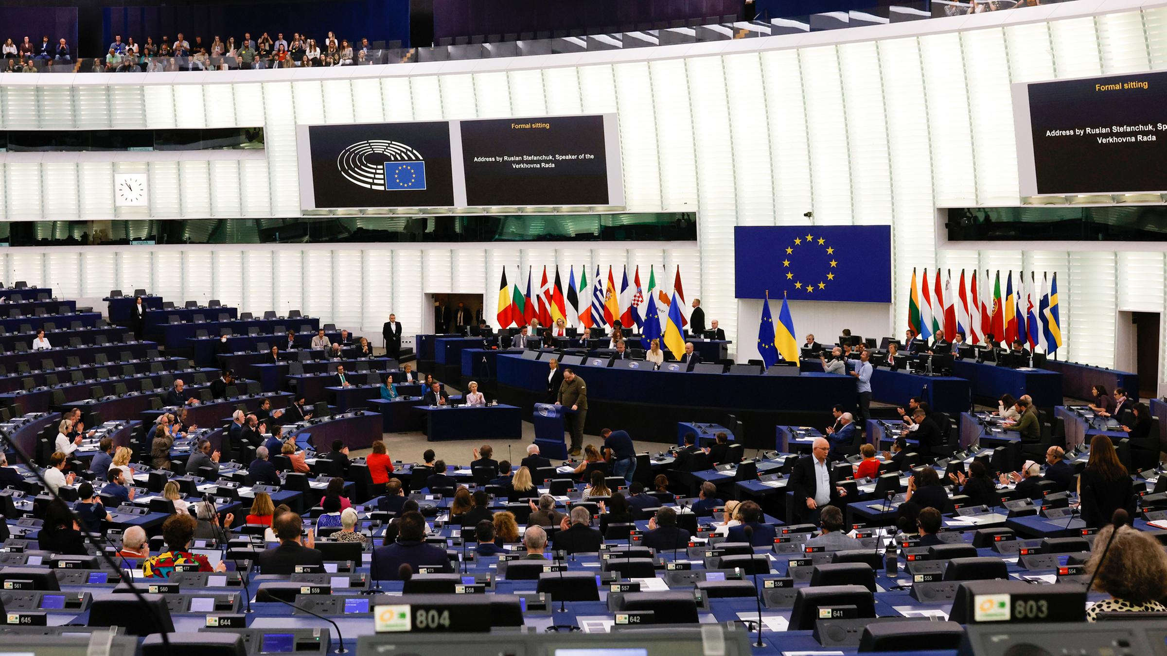Das EU-Parlament am 08.06.2022 in Straßburg