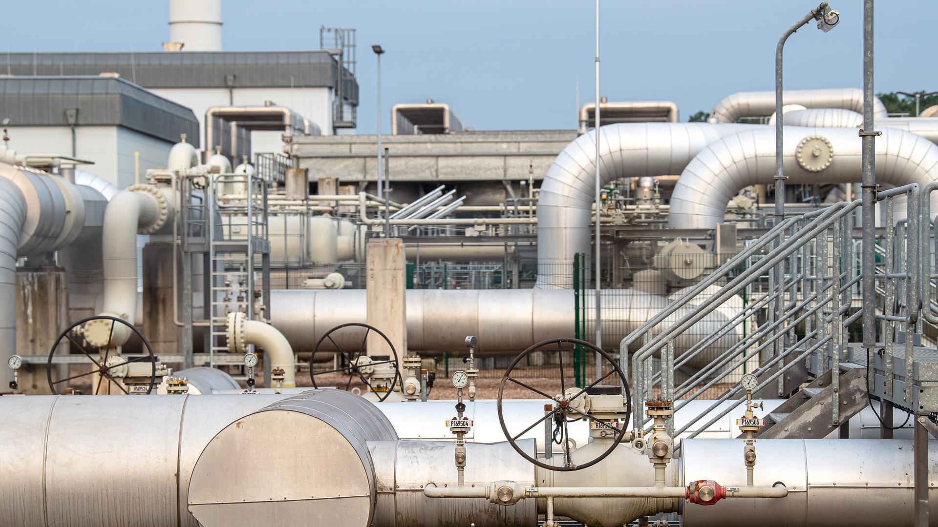 16.08.2022, Niedersachsen, Rehden: Die Anlage des Erdgasspeichers (Astora GmbH).