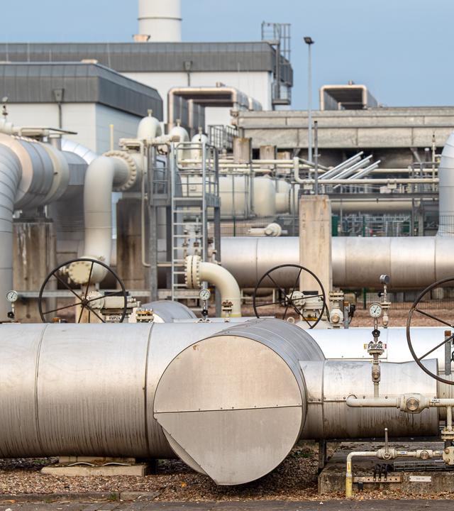 16.08.2022, Niedersachsen, Rehden: Die Anlage des Erdgasspeichers (Astora GmbH).