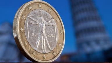 Eine Euro-Münze aus Italien