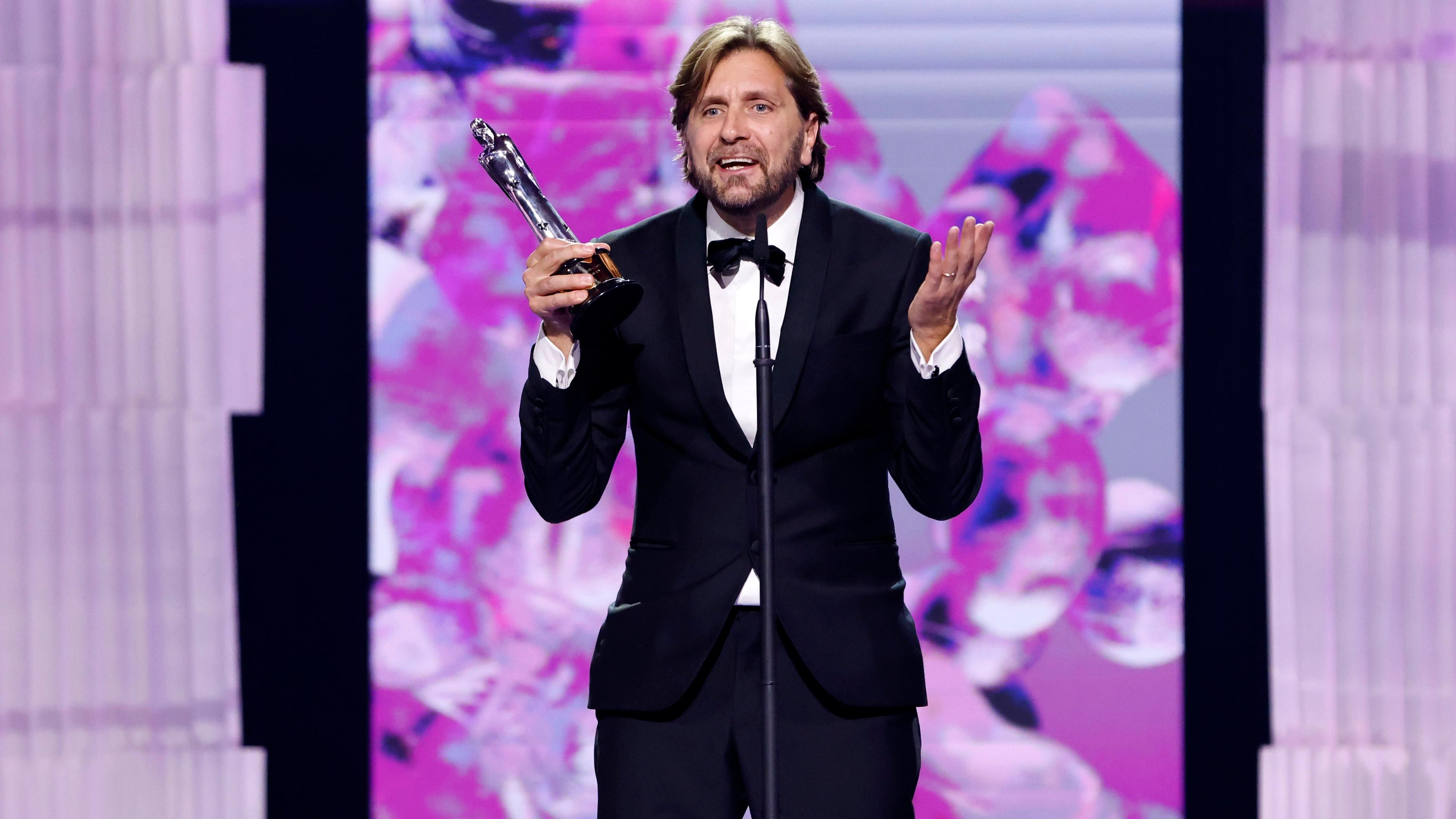 Der schwedische Filmregisseur Ruben Östlund bei der Verleihung des 35. Europäischen Filmpreises in Reykjavik am 10. Dezember 2022.
