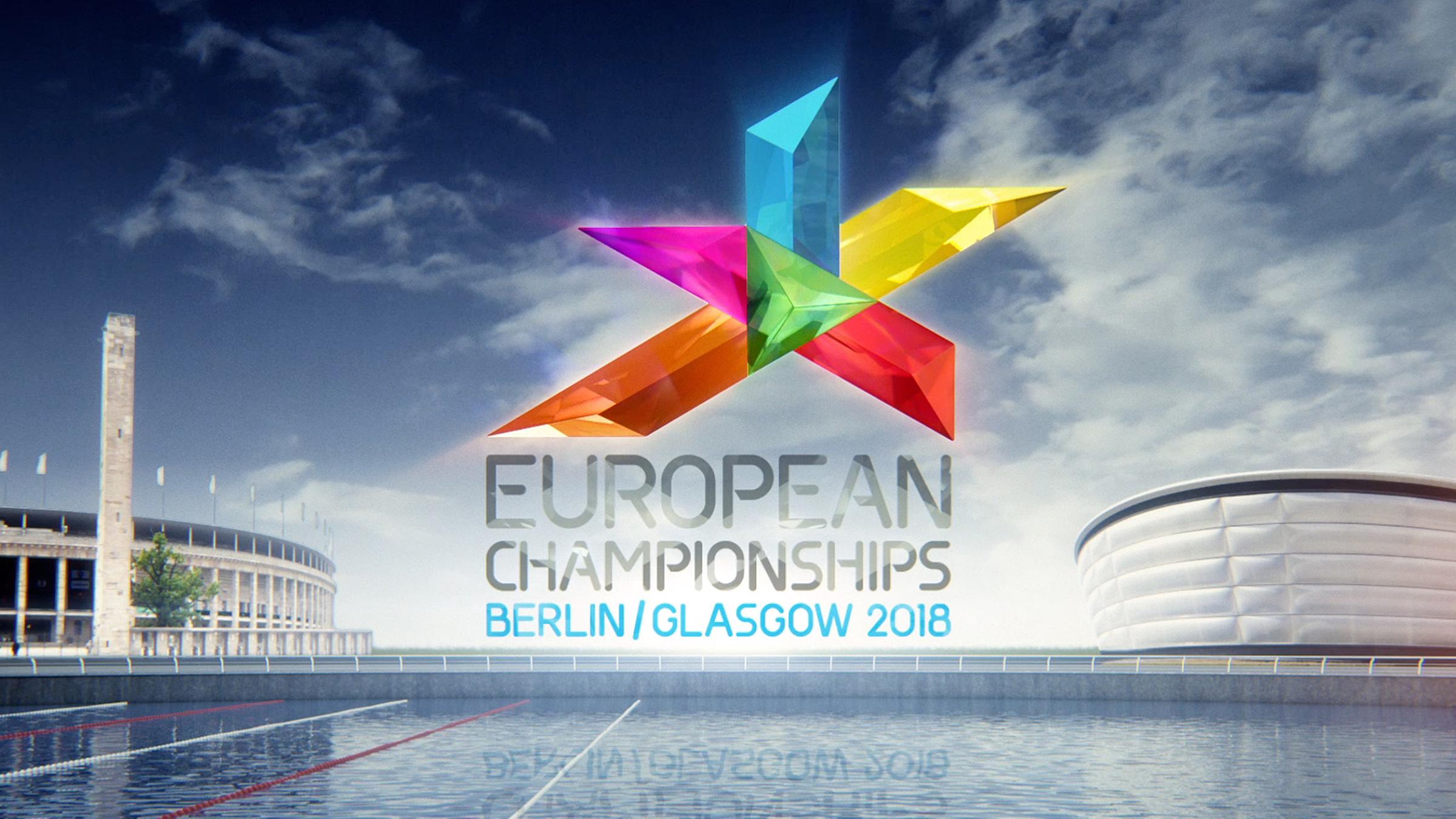 Logo der Europäischen Meisterschaften Berlin/Glasgow 2018