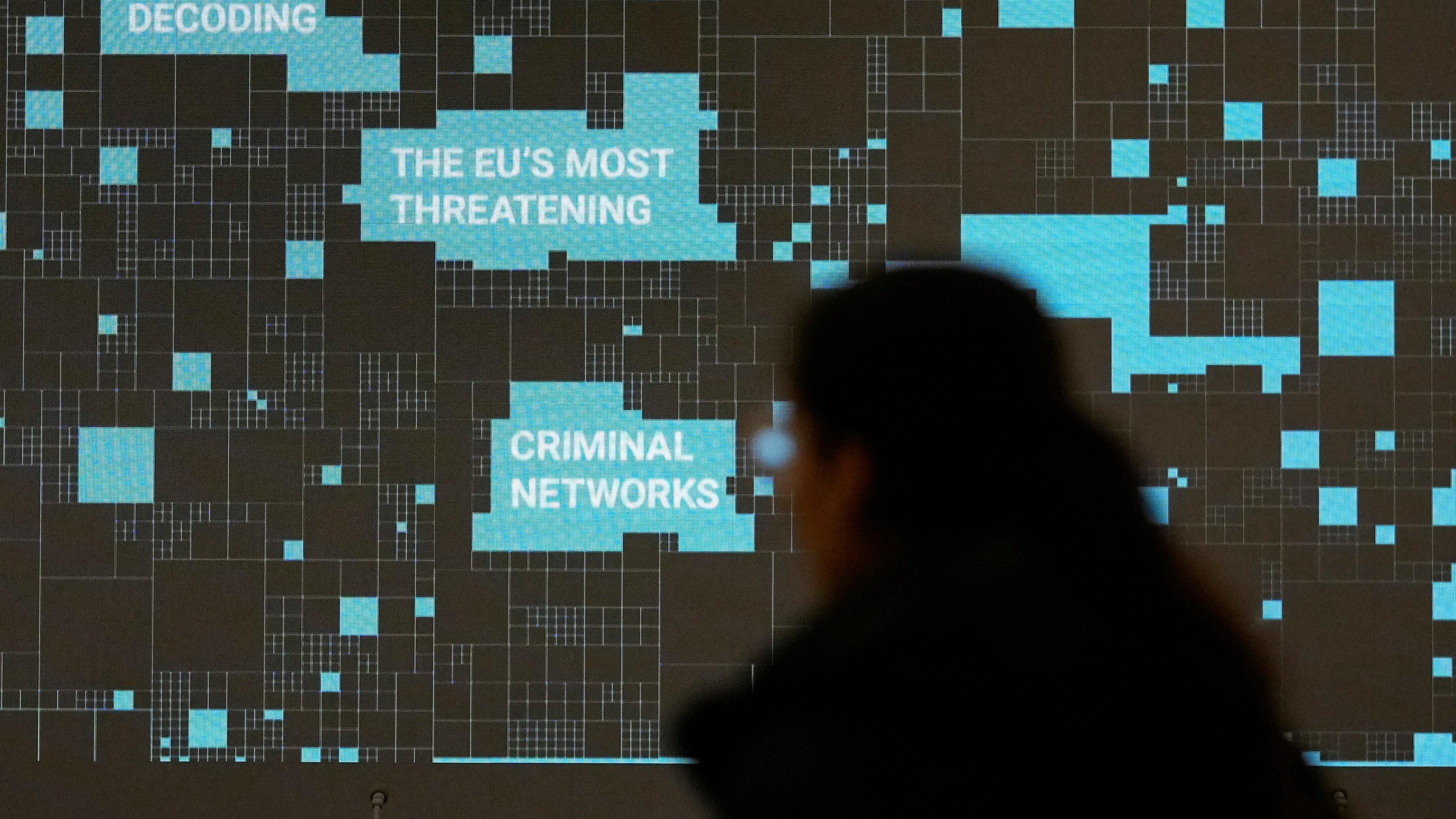 Medienkonferenz, auf der die Ergebnisse des Europol-Berichts über die bedrohlichsten kriminellen Netzwerke in der Europäischen Union vorgestellt werden in Brüssel am 05.04.2024.