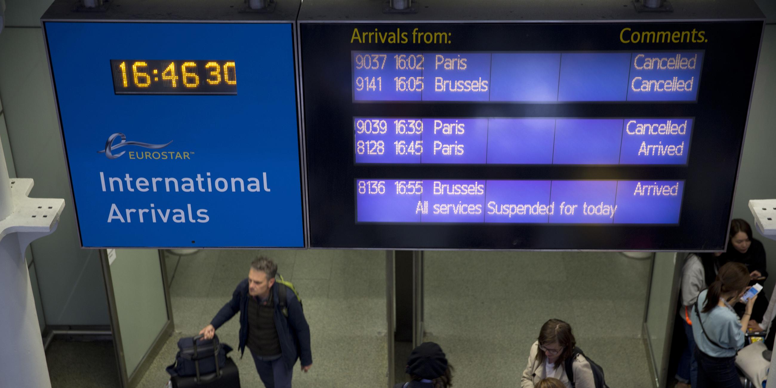 Eurostar verbindet Paris, Brüssel und London