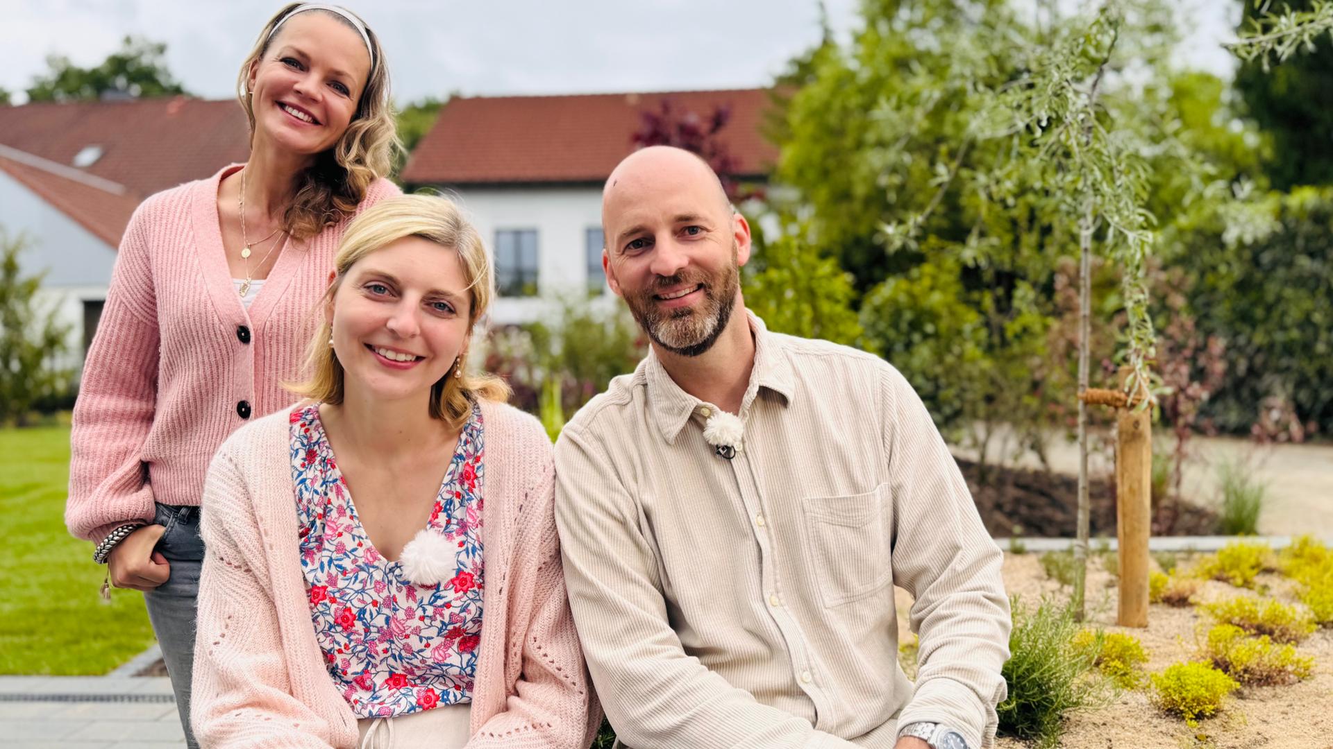 Eva Brenner mit Ehepaar Bäumer