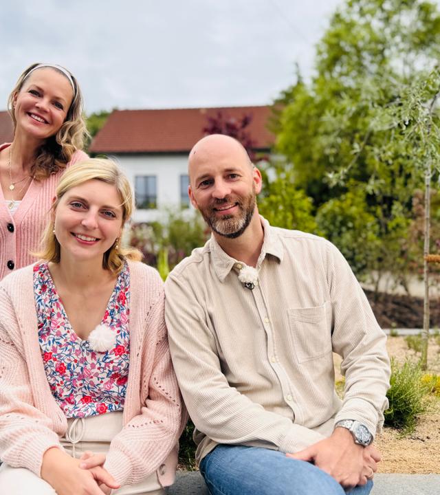 Eva Brenner mit Ehepaar Bäumer