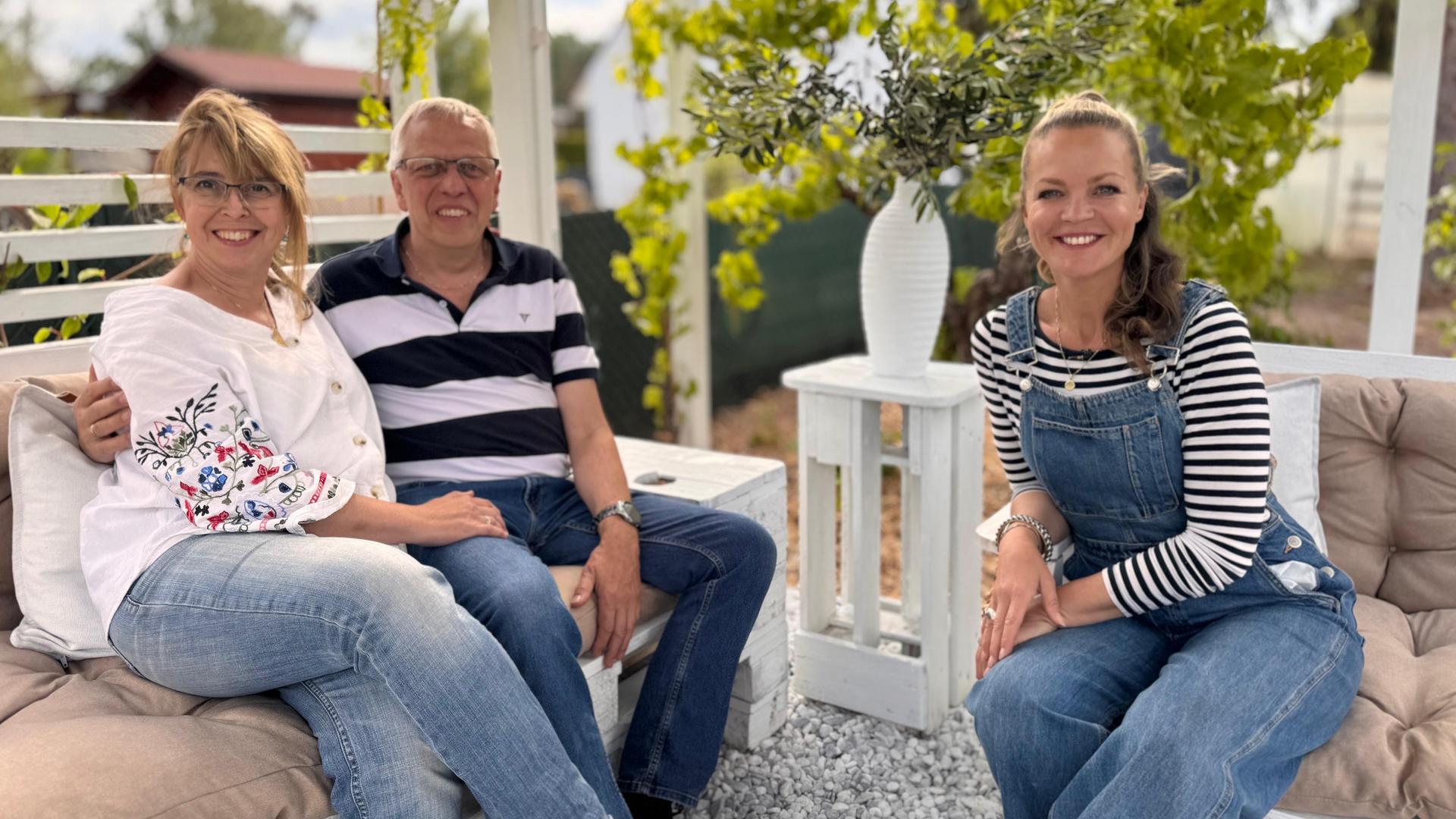 Eva Brenner mit Ehepaar Gerloff