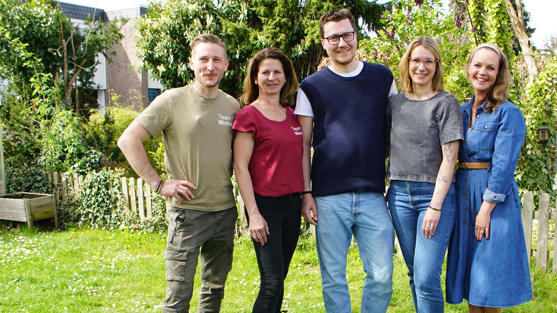 Micha Rekowski, Nicole Johag, Milan Walker, Irene Walker und Eva Brenner