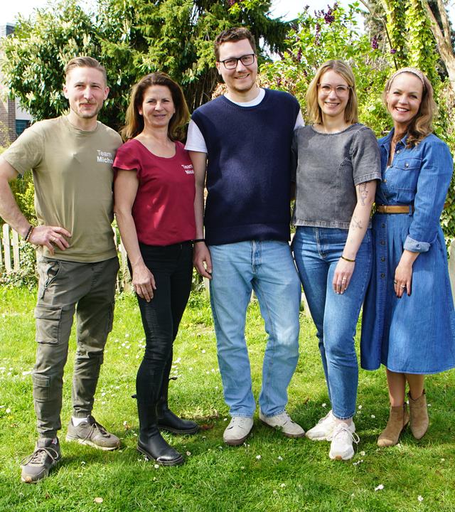Micha Rekowski, Nicole Johag, Milan Walker, Irene Walker und Eva Brenner