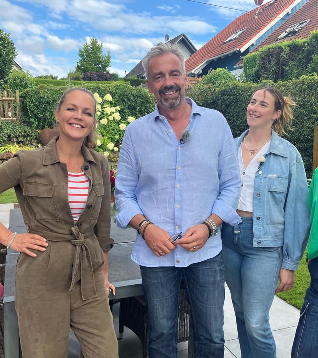 Eva Brenner mit Familie Happel bei Duell der Gartenprofis vom 14. Januar 2026