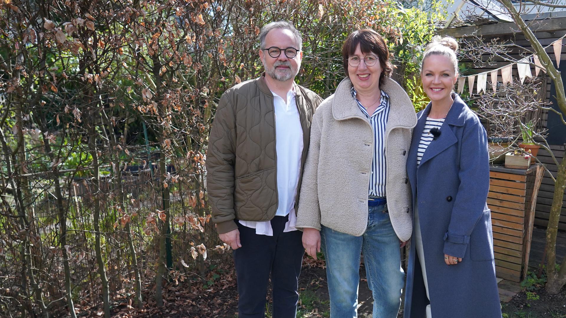 Eva Brenner mit Silke und Christopher Müller