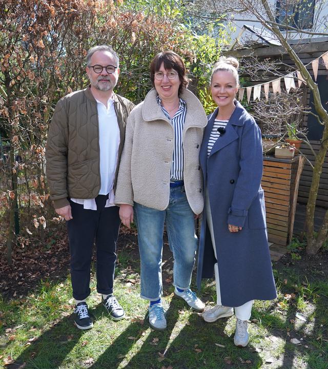 Eva Brenner mit Silke und Christopher Müller