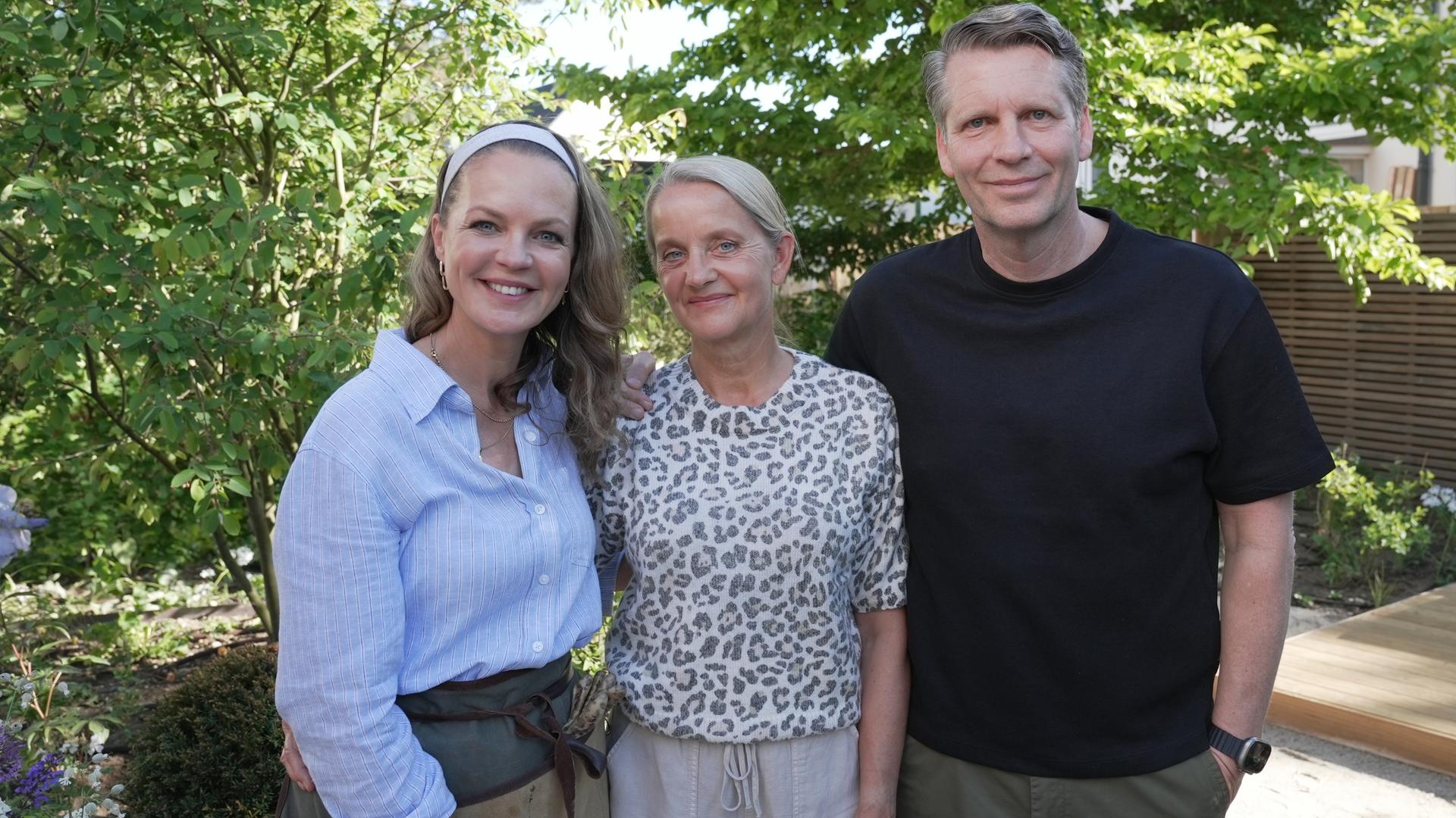 Eva Brenner mit Familie Haase-Stern