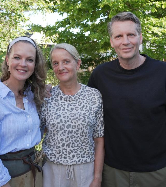 Eva Brenner mit Familie Haase-Stern
