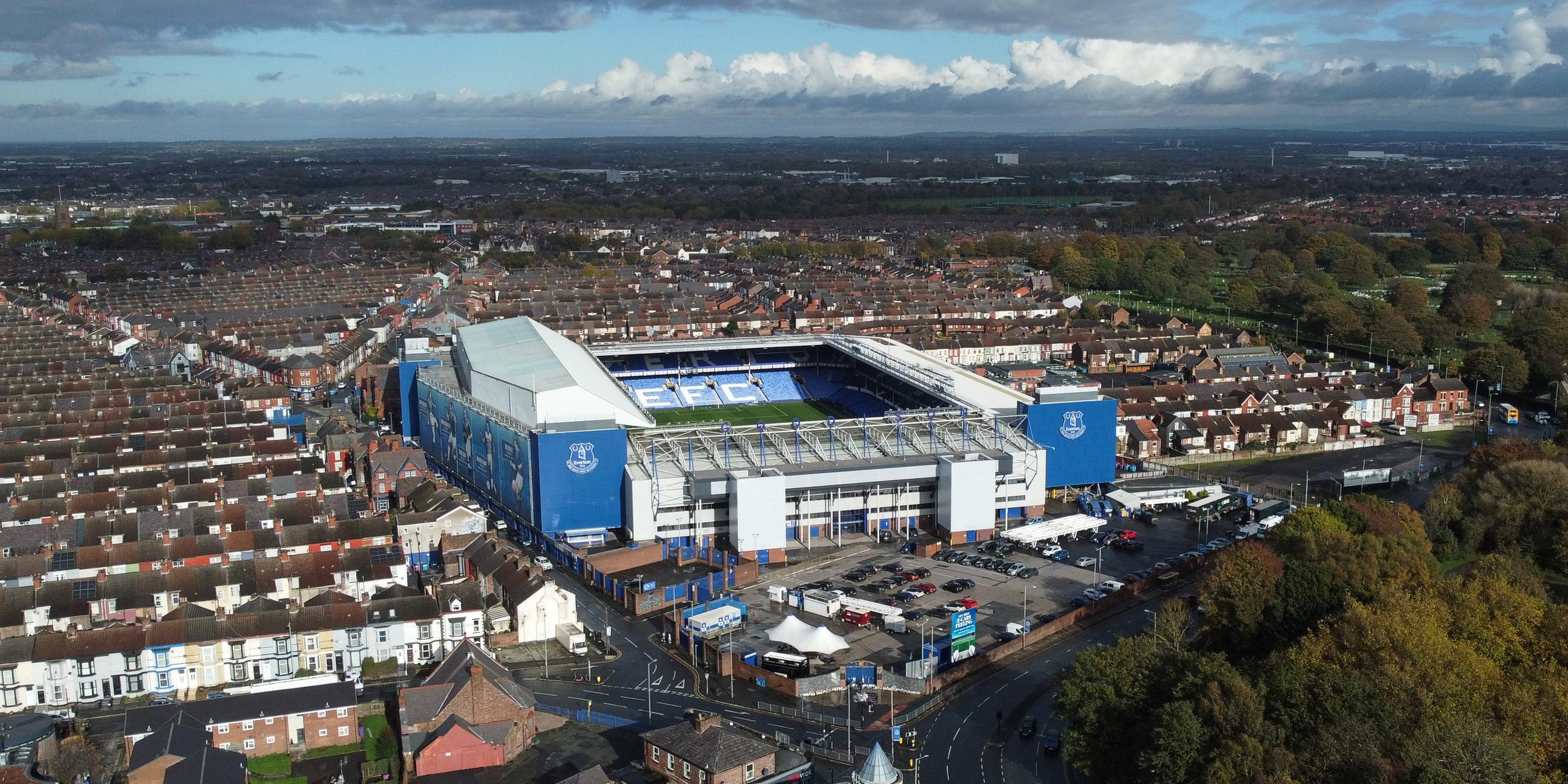 Großbritannien: Goodison Park-Stadion des Everton FC in Liverpool