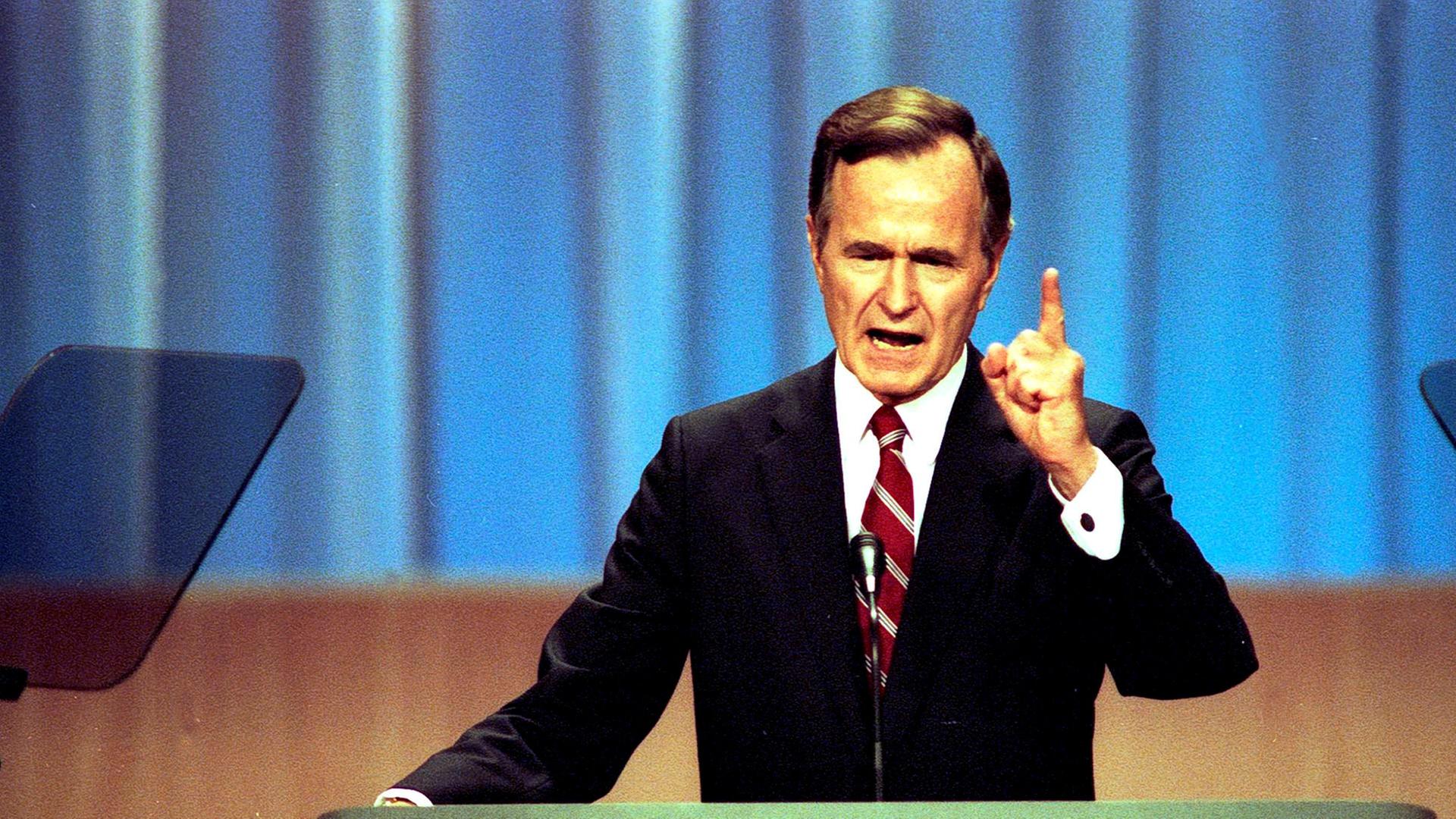 Ex-US-Präsident George H.W. Bush (Archivfoto von 1988)