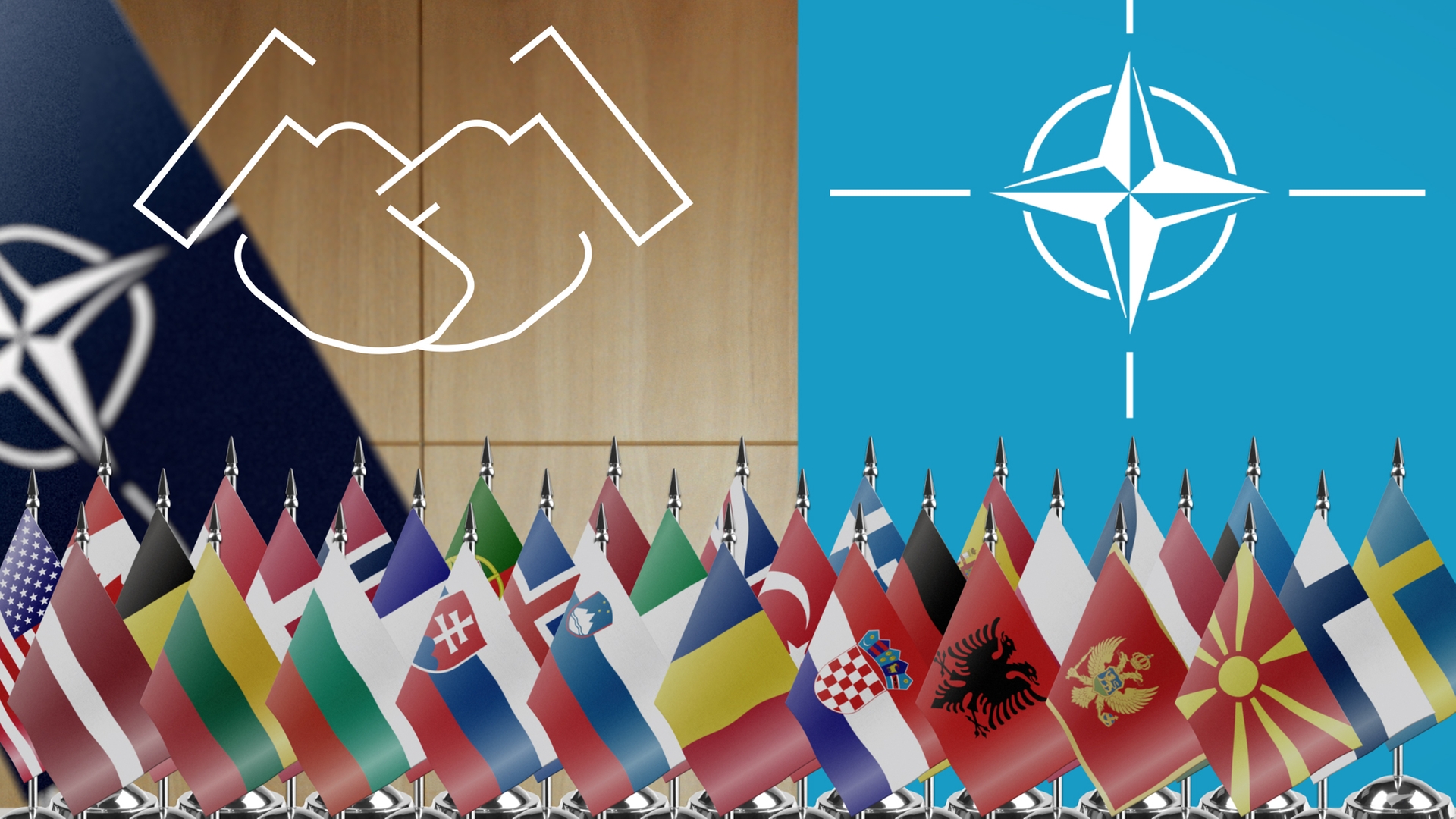 Im Video wird die Geschichte der Nato zusammengefasst und wann welche Länder - der insgesmat 32 Länder - beigetreten sind.
