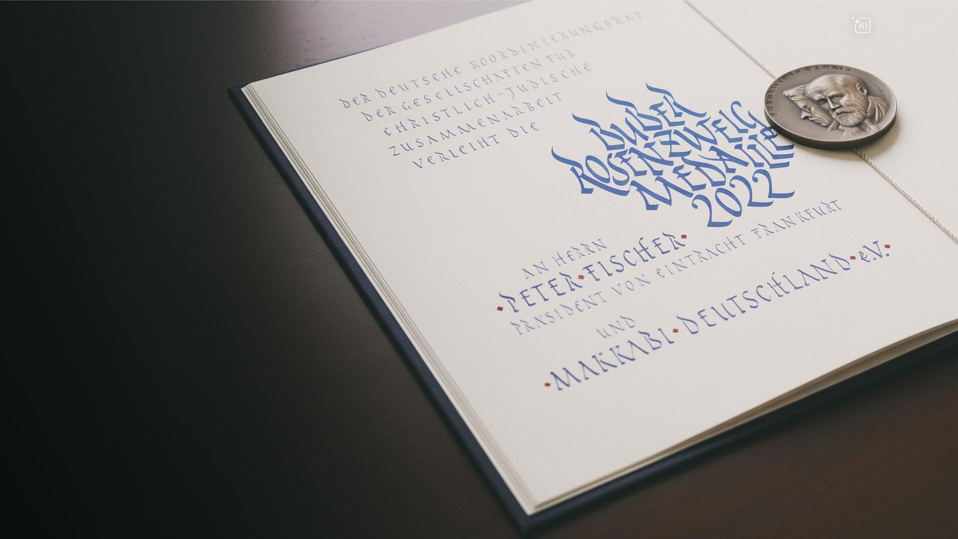 Buber-Rosenzweig-Medaille für Peter Fischer