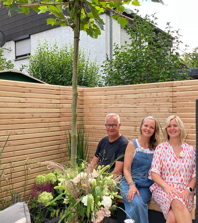 Familie Bauschen mit Eva Brenner.