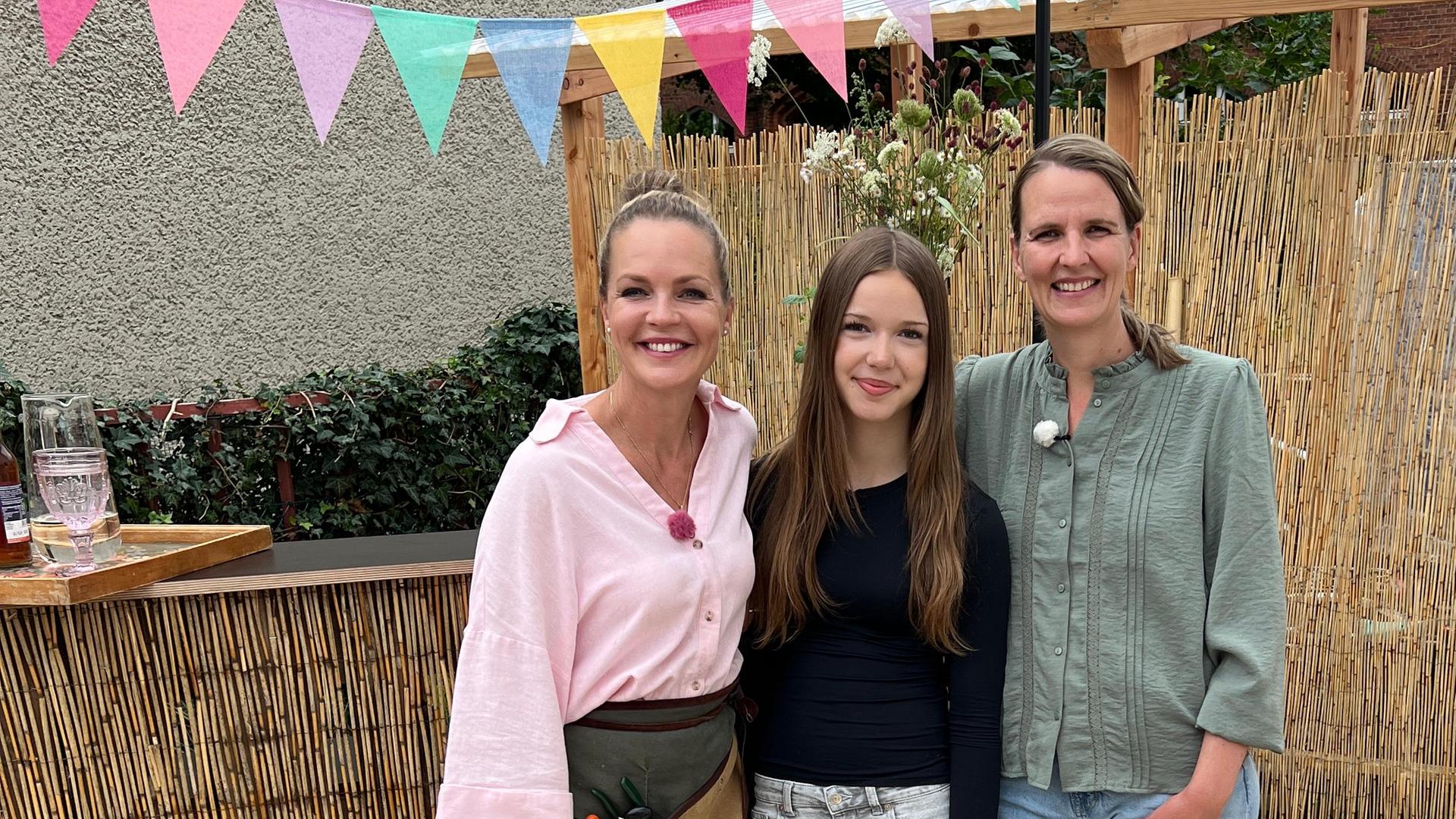 Eva Brenner mit Familie Eder