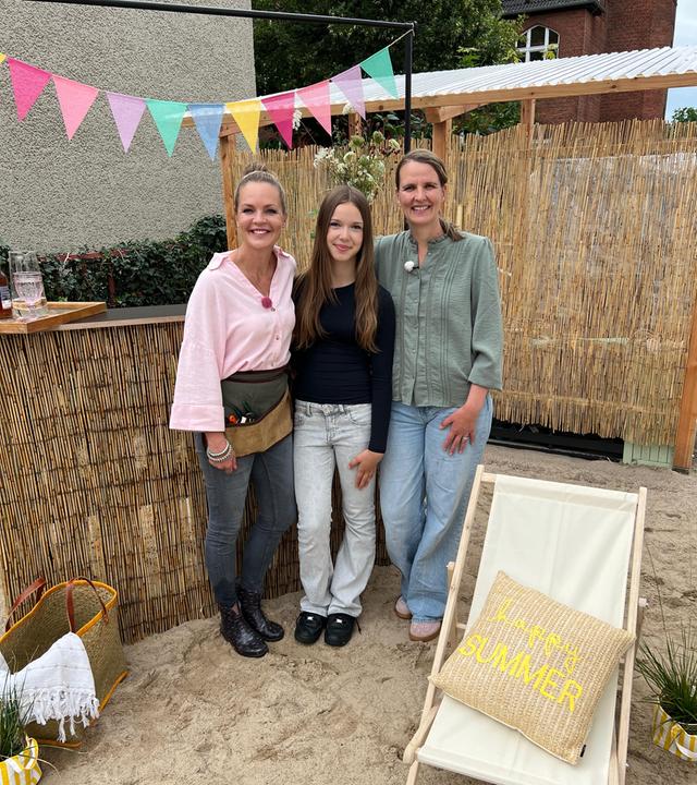 Eva Brenner mit Familie Eder