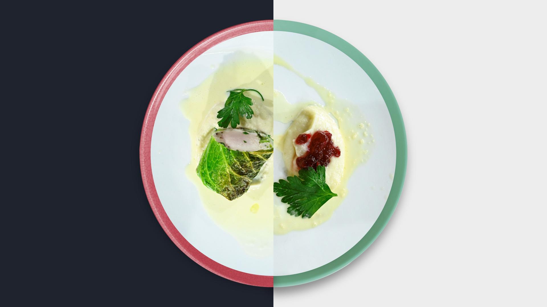 Fasanenbrust im Wirsingmantel 