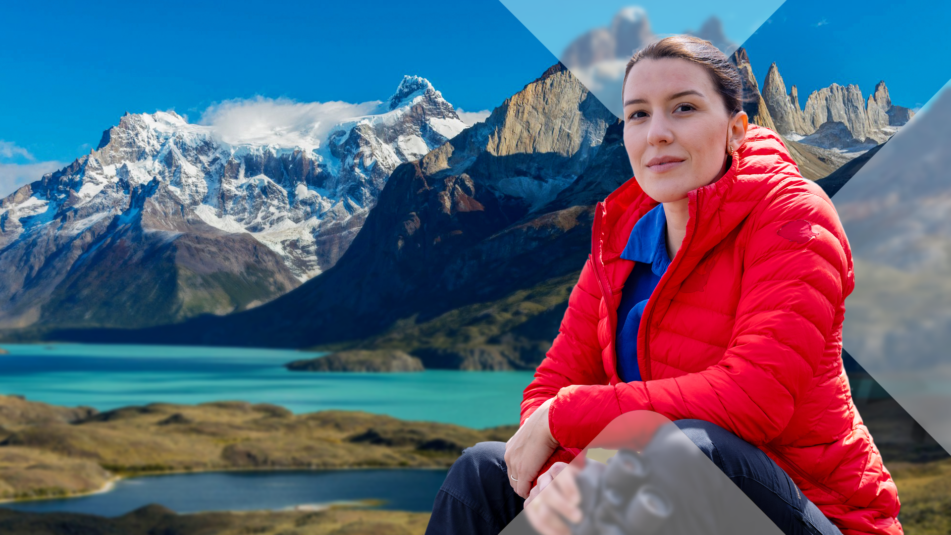 Hannah Emde vor Bergkulisse in den Amden