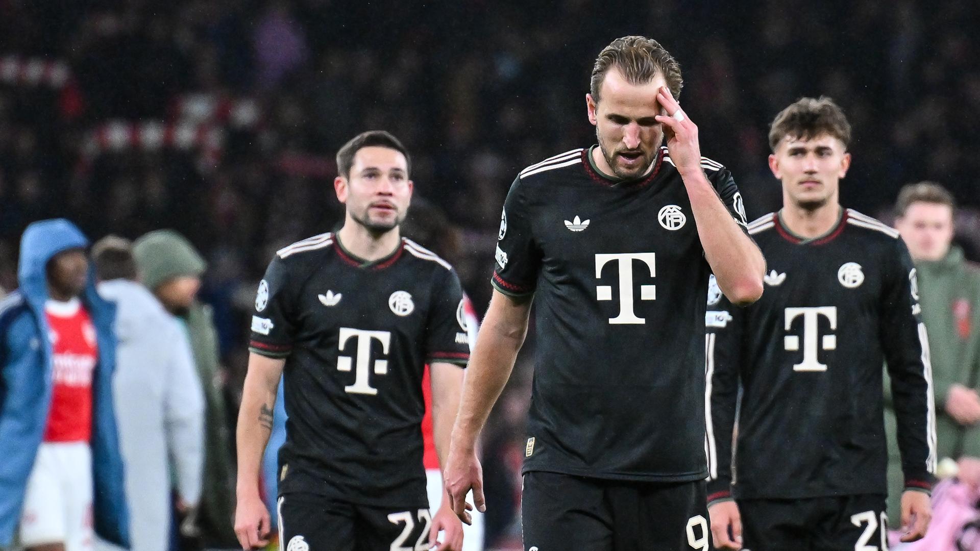 Harry Kane reagiert auf die Niederlage gegen den Arsenal London