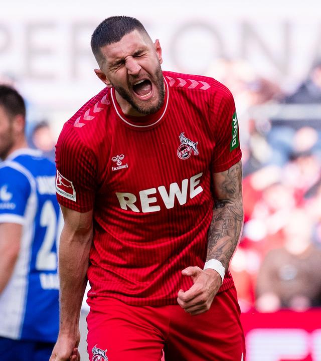 Kölns Julian Chabot reagiert nach einer vergebenen Torchance.