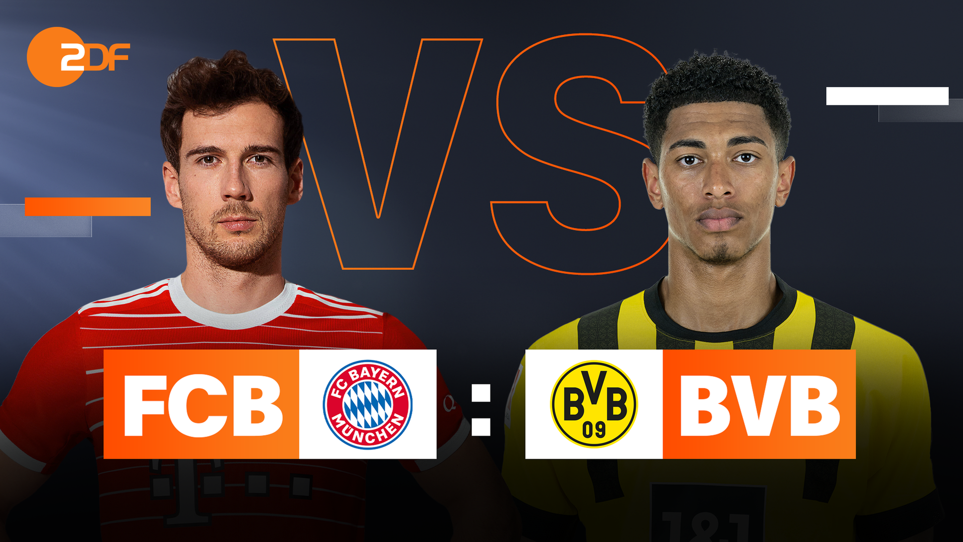 FC Bayern's Leon Goretzka und BVB's Jude Bellingham