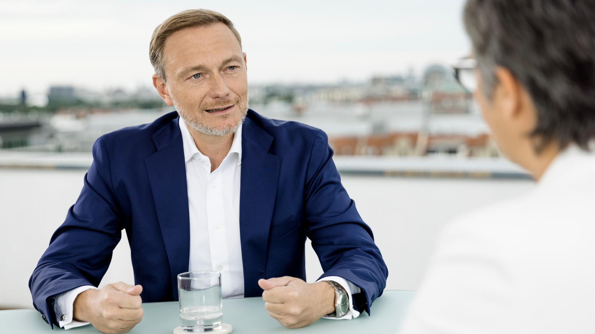 FDP-Chef Christian Lindner im ZDF-Sommerinterview